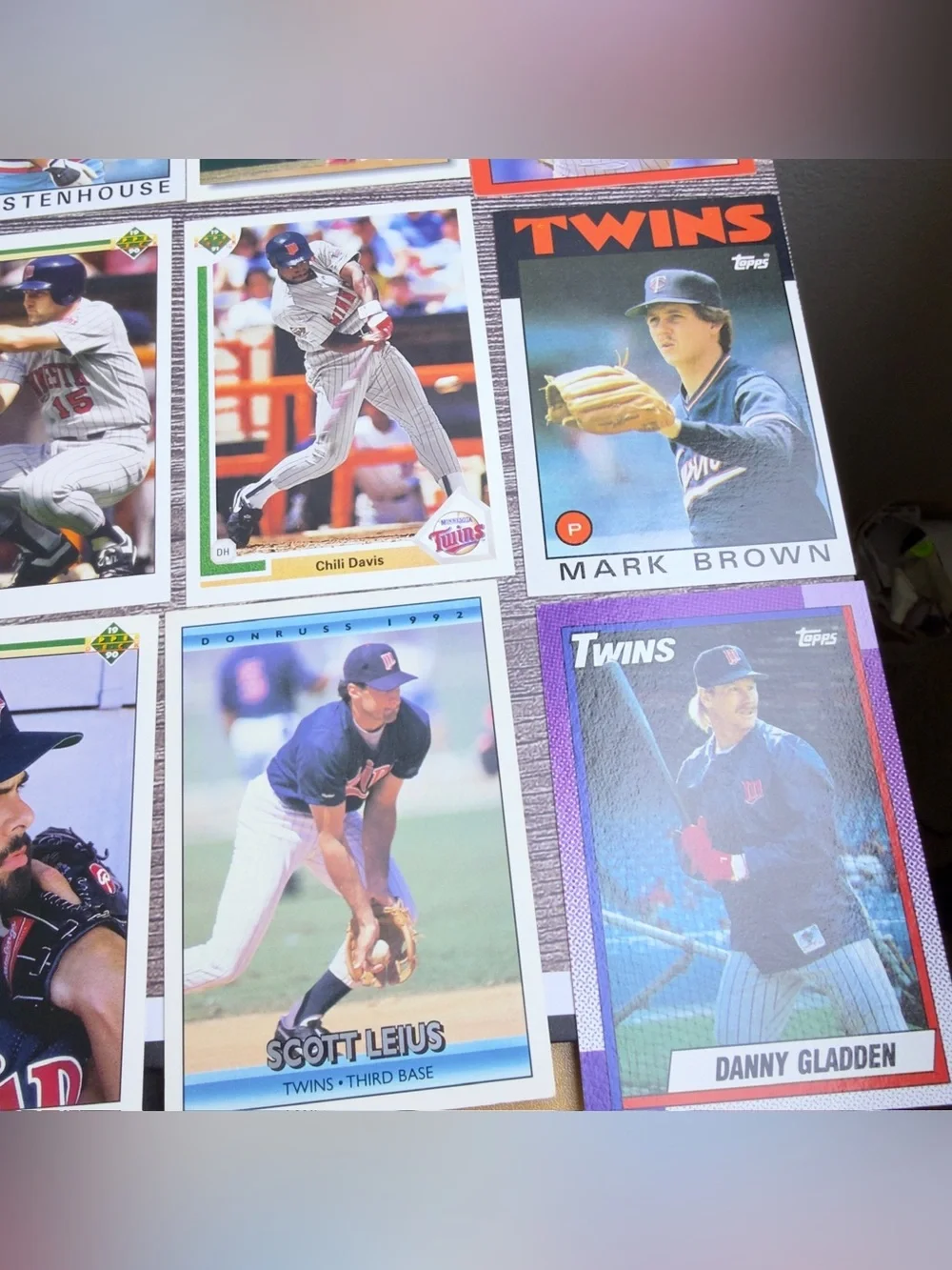 Minnesota Twins Baseball Card Lot (24) Kirby Puckett Kent Hrbek Twins Mix
